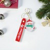 Unique Bargains Christmas Keychain with Double Ring and Lobster Clasp Alloy 2.76" - 4 of 4