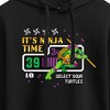 Women's - Teenage Mutant Ninja Turtles - Its Ninja Time Donnie Cropped Graphic Hoodie - 2 of 3