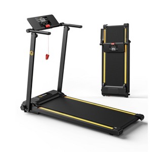 UREVO Folding Mini Electric Walking Pad Treadmill - 1 of 4