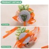 Unique Bargains Wedding Prom Parties Special Events Artificial Wrist Corsage 1 Set - 2 of 4