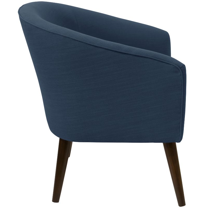 Skyline Furniture Natalee Chair Navy Linen with Espresso Legs, 4 of 11