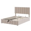 XIYUYEU Bed Frame with Storage Space,Upholstered Platform Bed with Headboard,Box Spring Not Required - 2 of 4
