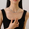 Dainty Gold Chain Necklace For Women - 18K Gold Plated Coin Disc Choker With Beaded & Paper Clip Layered Chain, Everyday Jewelry Gift - 3 of 4