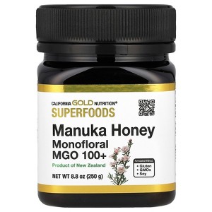 California Gold Nutrition Superfoods, Manuka Honey, Monofloral, MGO 100+, 8.8 oz (250 g) - 1 of 3