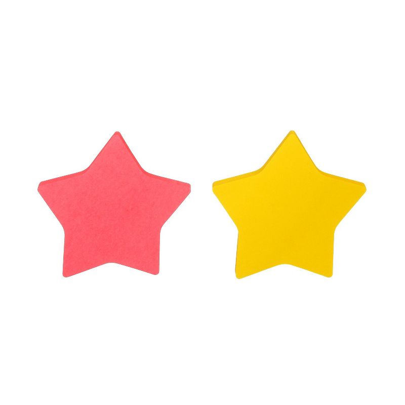 Post-it Die-Cut Shaped Notepads 2.6" x 2.6" Assorted Colors Star-Shaped 7350-STR, 4 of 6