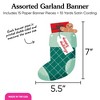 Big Dot of Happiness Christmas Stockings Garland Banner, Winter Holiday Party Decorations Backdrop, 30 Feet of Cord, 15 Paper Sock Shapes Double-Sided - 4 of 4