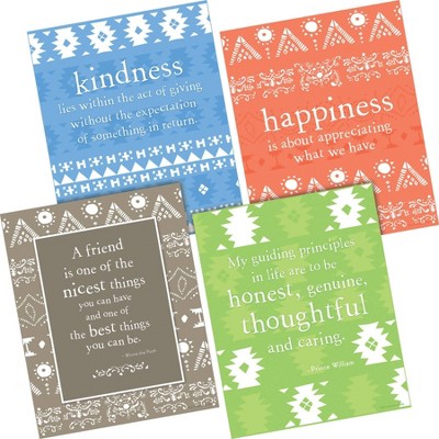 Set of 8 Colorful Motivational Quote Art Prints