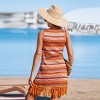 Women's Vibrant Fringe Boho Print Beach Dress - Cupshe - 3 of 4