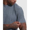 Men's Heather Navy Active Short Sleeve Crew Neck Tee - True Classic - 4 of 4