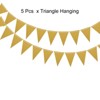 Unique Bargains Party Festive Wedding Birthday Banner Flags Decorations 5 Pcs - 3 of 4