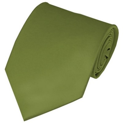 Solid Color 3.5 Inch Wide And 62 Inch Extra Long Necktie For Big & Tall Men