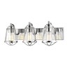 Mariner 3-Bulb Nautical Style Bathroom Fixture - Dimmable Brushed Nickel, 24" Wide - 3 of 4