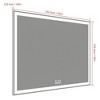 60x40" Oversized LED Bathroom Mirror: Wall Mounted, 3 Color Modes, Aluminum Frame, Large - 4 of 4