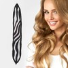 Unique Bargains Stripes Hair Curler Rollers Black White 1 Pc - 2 of 4