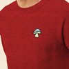 Dalix Mushroom (Glow in the Dark) Embroidered Fleece Sweatshirt Pullover Mens - 4 of 4