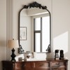 BEAUTYPEAK Vanity Wall Mirror Decorative Vintage Arch Bathroom Mirror with Designed Bottom - 4 of 4
