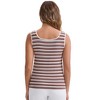 INSPIRE CHIC Women's Buckled Straps Breastfeeding Maternity U-Neck with Padded Loose Fit Longline Striped Tank Top - 2 of 4