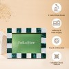 Folkulture Picture Frames, Resin Checkered Picture Frame or Green Photo Frames for Wall, Large Picture Frames for Wall Pictures - 2 of 4