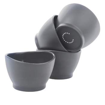 Curtis Stone Set of 4 Silicone Pinch Bowls Refurbished Gray