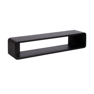 Kate & Laurel All Things Decor 30"x7"x7" Deguara Floating Shelf Black - 1 of 4