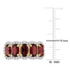 EVERLY JEWELRY | Yellow Plated Sterling Silver 2 3/4 CT TGW Garnet White Topaz Fashion Ring - 4 of 4