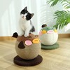 Fairela™ - Puffer Fish Cat Scratching Ball Toy with Natural Sisal Rope – Durable Interactive Cat Scratcher, 8.3" Tall - 2 of 4