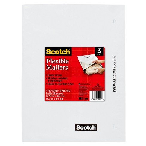 Scotch 3ct Self-Sealing Flexible Mailers 14.25" x 18.75" - image 1 of 2