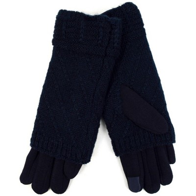 Women's Double Layer Knitted Touch Screen Winter Gloves