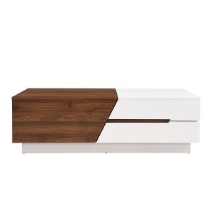 NicBex Rectangle Coffee Table Center Dining Table with Sliding Tabletop & Storage for Living Room - 1 of 4