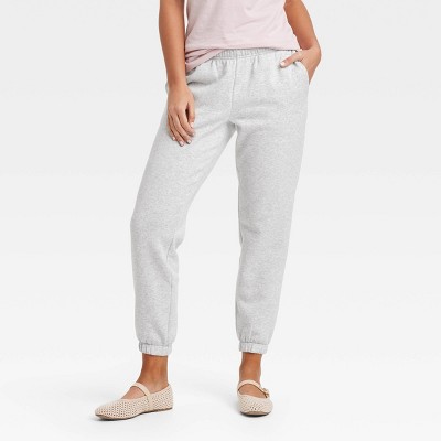 Women's Leisure Studio Mid-Rise Essential Joggers - Universal Thread™ Gray M