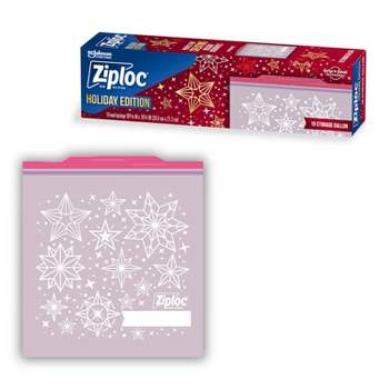  Ziploc Limited Edition Christmas Containers (Red/Gold) : Health  & Household