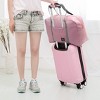 Hachikiko Foldable 25L Travel Duffel Tote, Waterproof Carry On Luggage for Frontier Airlines, Overnight Gym Bag,pink - 2 of 4