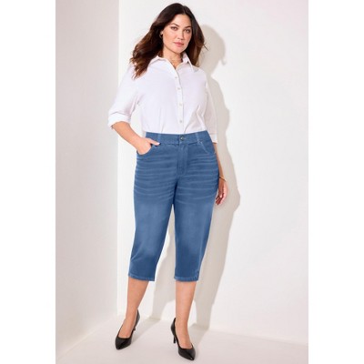 Catherines Right Fit Curvy Jean Capri