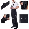 Alpine Swiss Mens Waterproof Snow Pants with Removable Suspenders Insulated Winter Snowboarding Ski Pants - 4 of 4