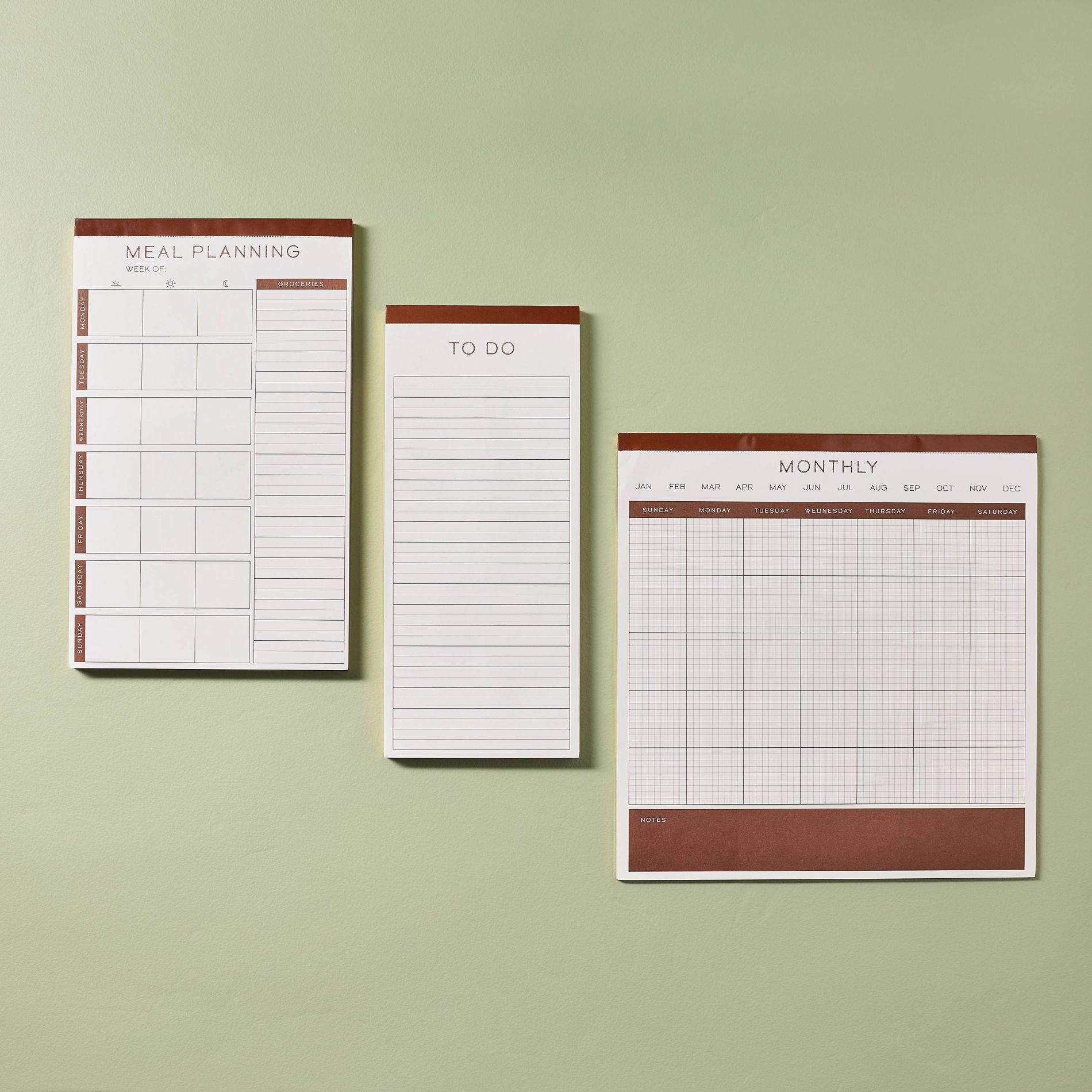 Set of 3 Magnetic Paper Calendar with To-do and Weekly and Monthly Planner - Hearth & Hand™ with Magnolia