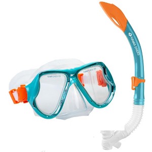 Hawaii- Divers Turtle Snorkel Combo - Turquoise/Orange (ages 4+) - 1 of 4
