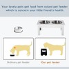 Racxily Elevated Dog Bowl, Dog Feeder with Stainless Steel Dishes, 6" Raised Stand for Medium Large, Food Dishes - 4 of 4