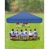 10x10 Pop Up Canopy Tent, Easy Up Canopy with 3 Adjustable Height, Outdoor Sun Shade with 4 Sandbags & Carrying Bag for Camping, Parties,Outdoor Event - 3 of 4