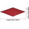 Allegra K Women's Solid Color Bandana Pleated Rhombus Head Scarf Wraps Scarves Neckerchief 1 Pc - 3 of 4