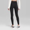 Women's High-Waisted Classic Leggings - Wild Fable™ Black - 3 of 3