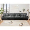 4-Seater Chenille Cloud Sectional Sofa,Modular Deep Seat Couch, Comfy Upholstered Sofa with Bolster Arms for Living Room, Apartment-Tanpinhause - 3 of 4