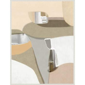 32"x42" La Dolce Vita by Roberto Moro Framed Canvas Wall Art Print White - Amanti Art