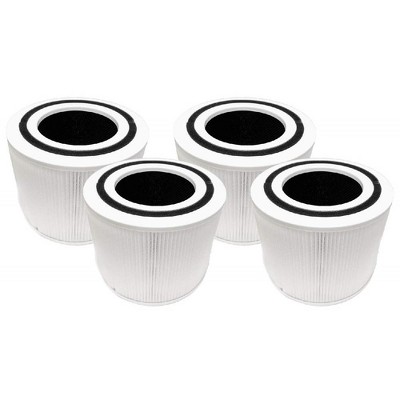 Nispira 3-in-1 True HEPA Replacement Filters Compatible with LEVOIT Core 300 Air Purifier. Compared to Part Core 300-RF, 4 Packs