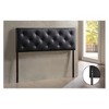 Full Baltimore Faux Leather Upholstered Headboard Black - Baxton Studio: Elegant Design, Wood Composite Frame, Easy to Clean - 3 of 3