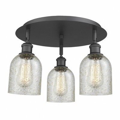 Caledonia - 3 Light Flush Mount In Industrial Style-9.5 Inches Tall and 16.75 Inches Wide