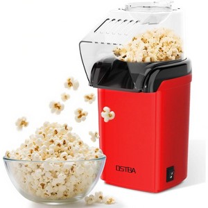 OSTBA 1200W Air Popcorn Maker, 12-Cup Oil-Free Hot Air Popper with Measuring Cup & Butter Tray, Compact Popcorn Machine for Home & Parties - 1 of 4