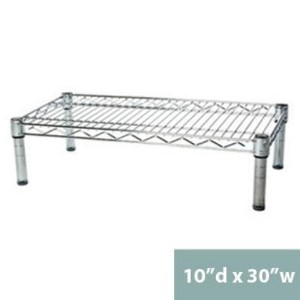 Shelving.com Chrome Wire Shelving with 1 Tier Shelf - - 1 of 3