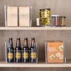 mDesign Kitchen Plastic Storage Organizer Bin with Open Front - 6 Pack - Clear, USA Made - 3 of 4