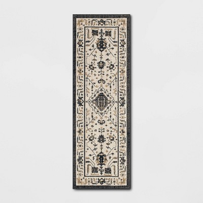 2'3"x7' Albion Persian Rug Cream/Black - Threshold™