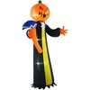 Outsunny 118.1" Inflatable Halloween Pumpkin Head Ghost with Hammer, Halloween Decoration with LED Lights for Garden Indoor Outdoor - 4 of 4